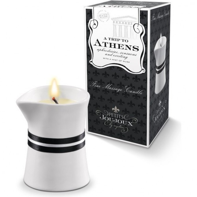 Массажная свеча MYSTIM PETITS JOUJOUX ATHENS мускус и пачули (120 гр.) 46722