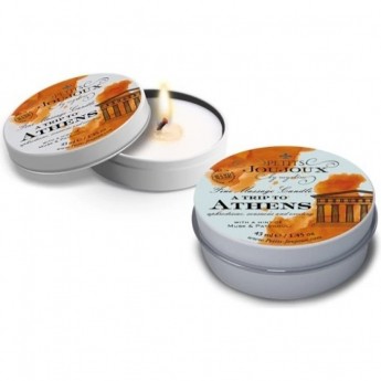 Массажная свеча PETITS JOUJOUX A TRIP TO ATHENS мускат и пачули (33 гр.)